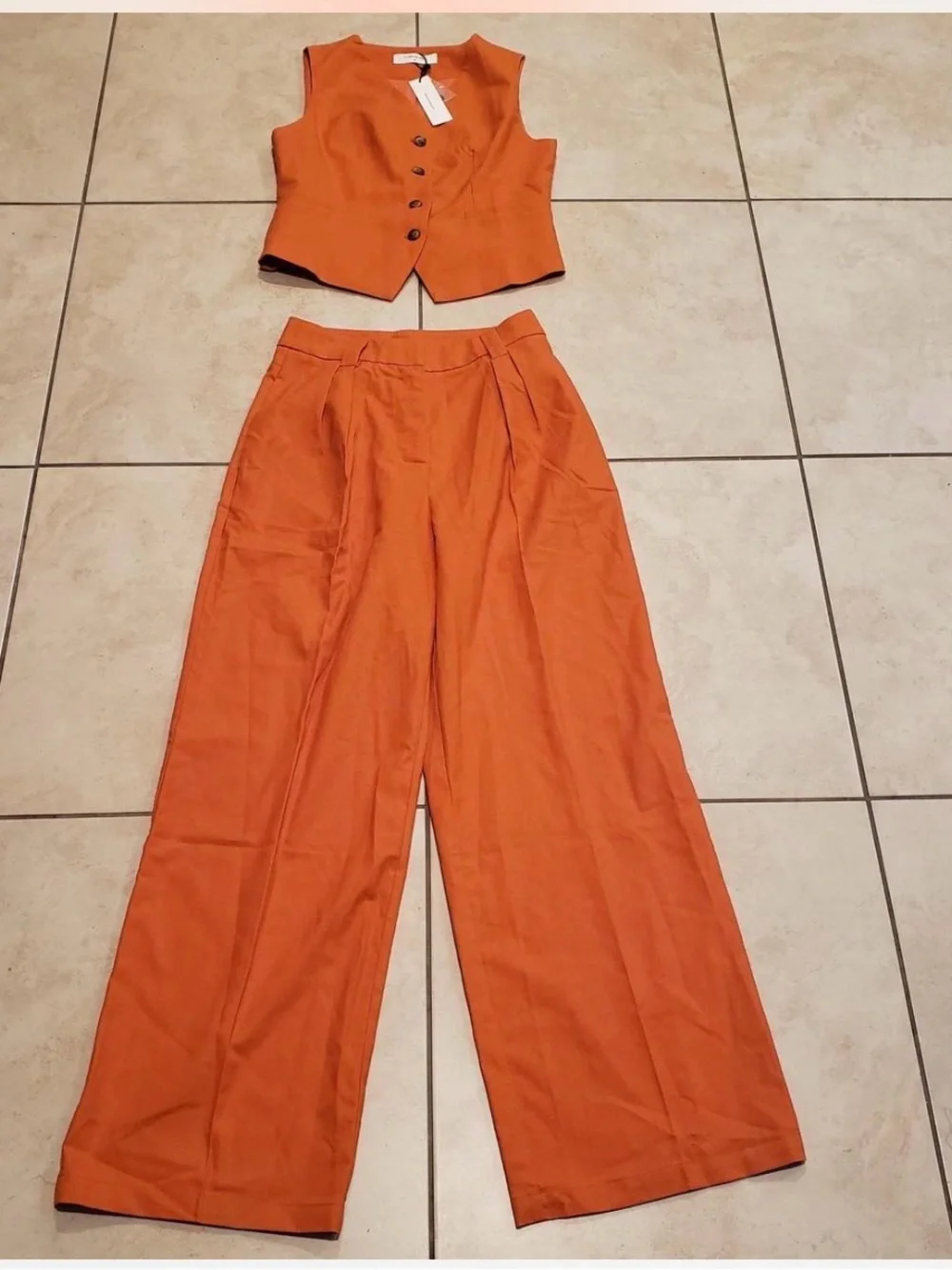 Commense Cotton Linen  Pants Set